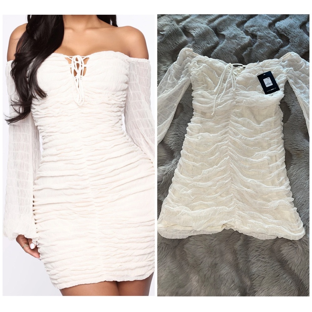 Misbehaved ruched mini dress